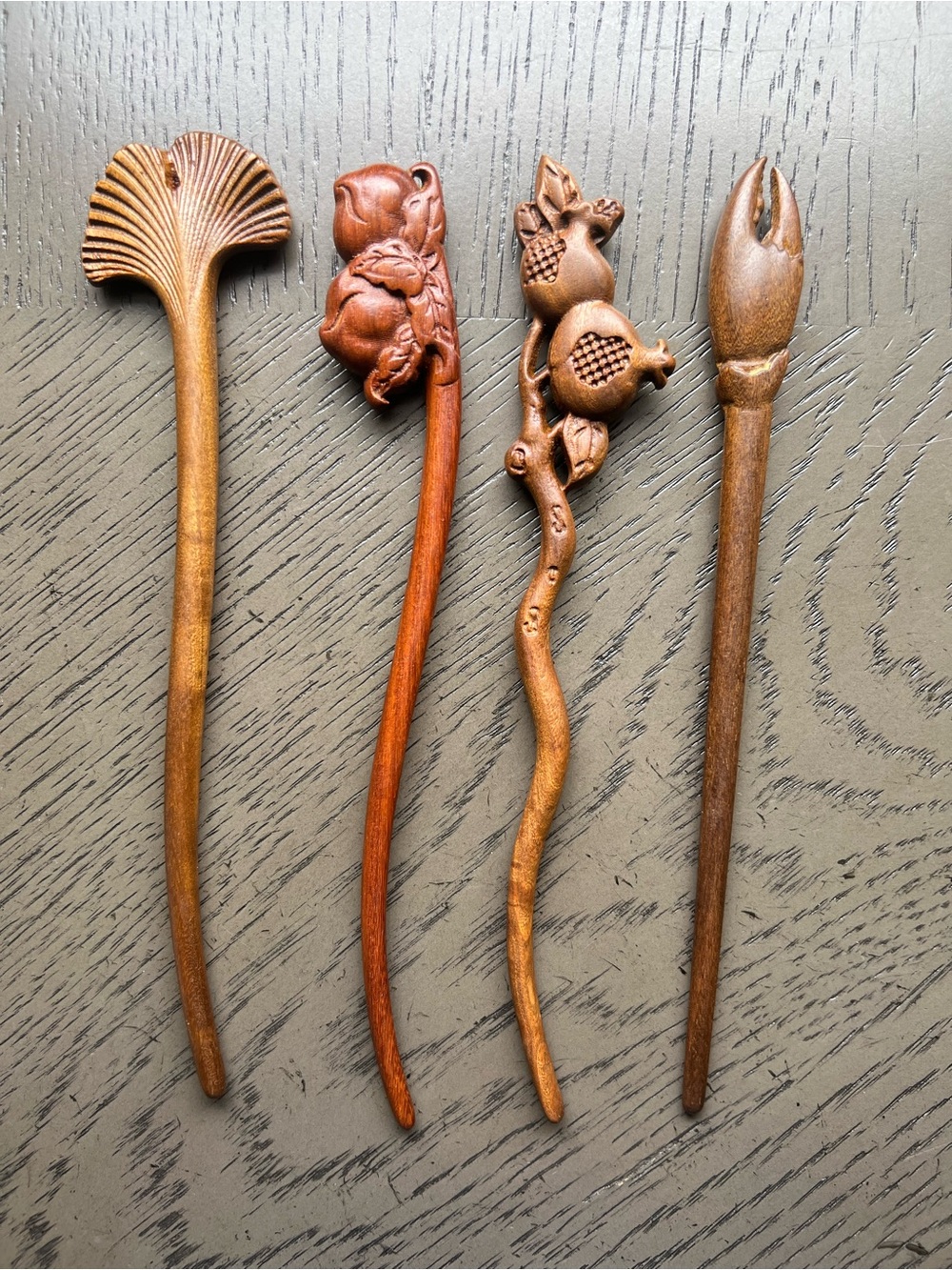 Wood hair pin SIZE 7.75-8’ ( ONE )
